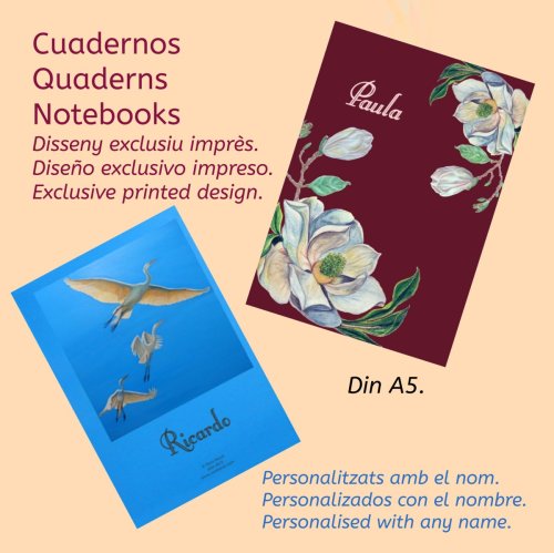 Personalized notebooks with a name