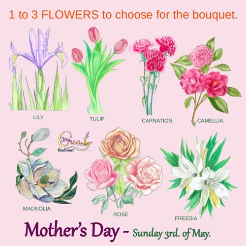Personalized flower bouquet – Mother’s Day