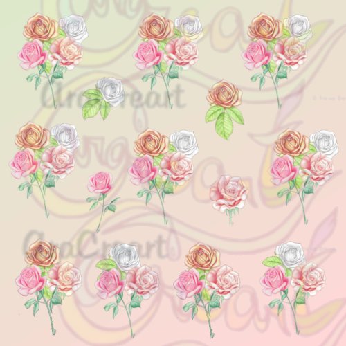Estampats de roses / Estampados de rosas / Rose floral patterns (Digital)